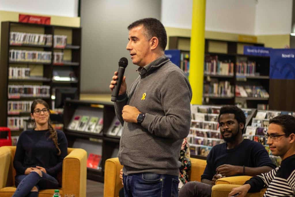 Jordi Viñas (alcalde de Salt) cerró el acto